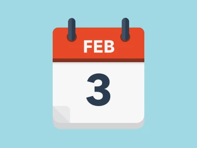 Calendar icon showing 3rd February