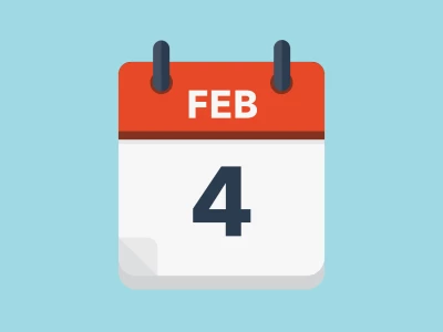 Calendar icon showing 4th February