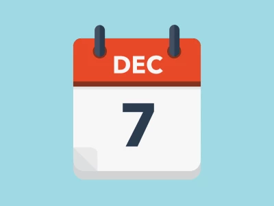 Calendar icon showing 7th December