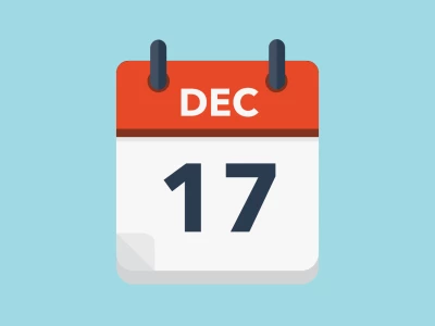 Calendar icon showing 17th December