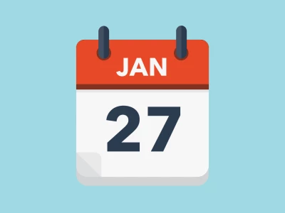 Calendar icon showing 27th January